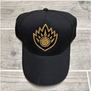 Marvel Black Cap with Gold Emblem